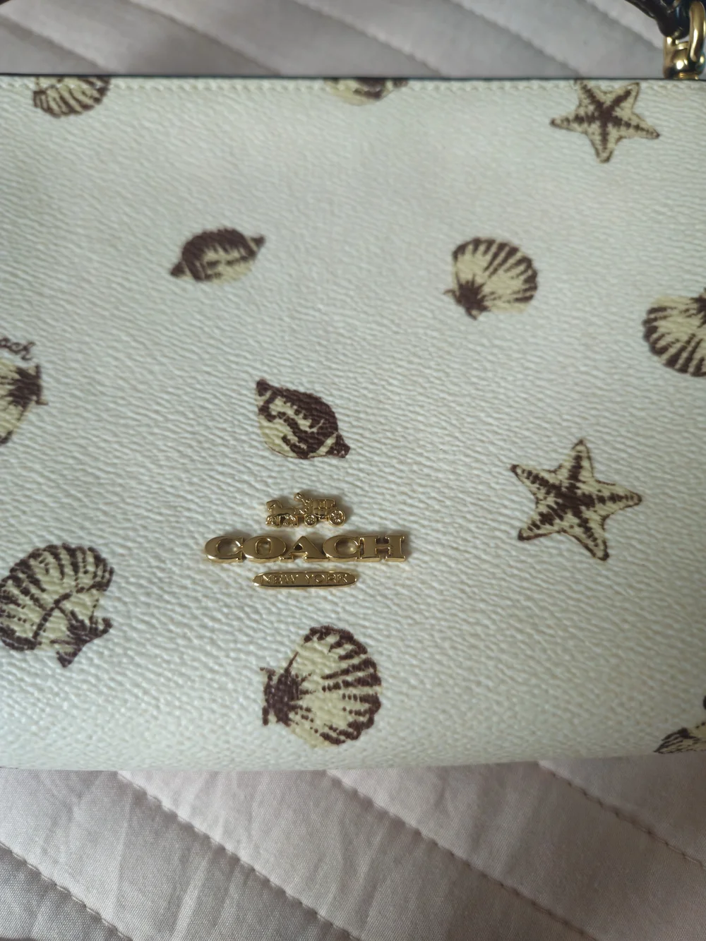 COACH  Sea Shell Print Slim Crossbody Bag